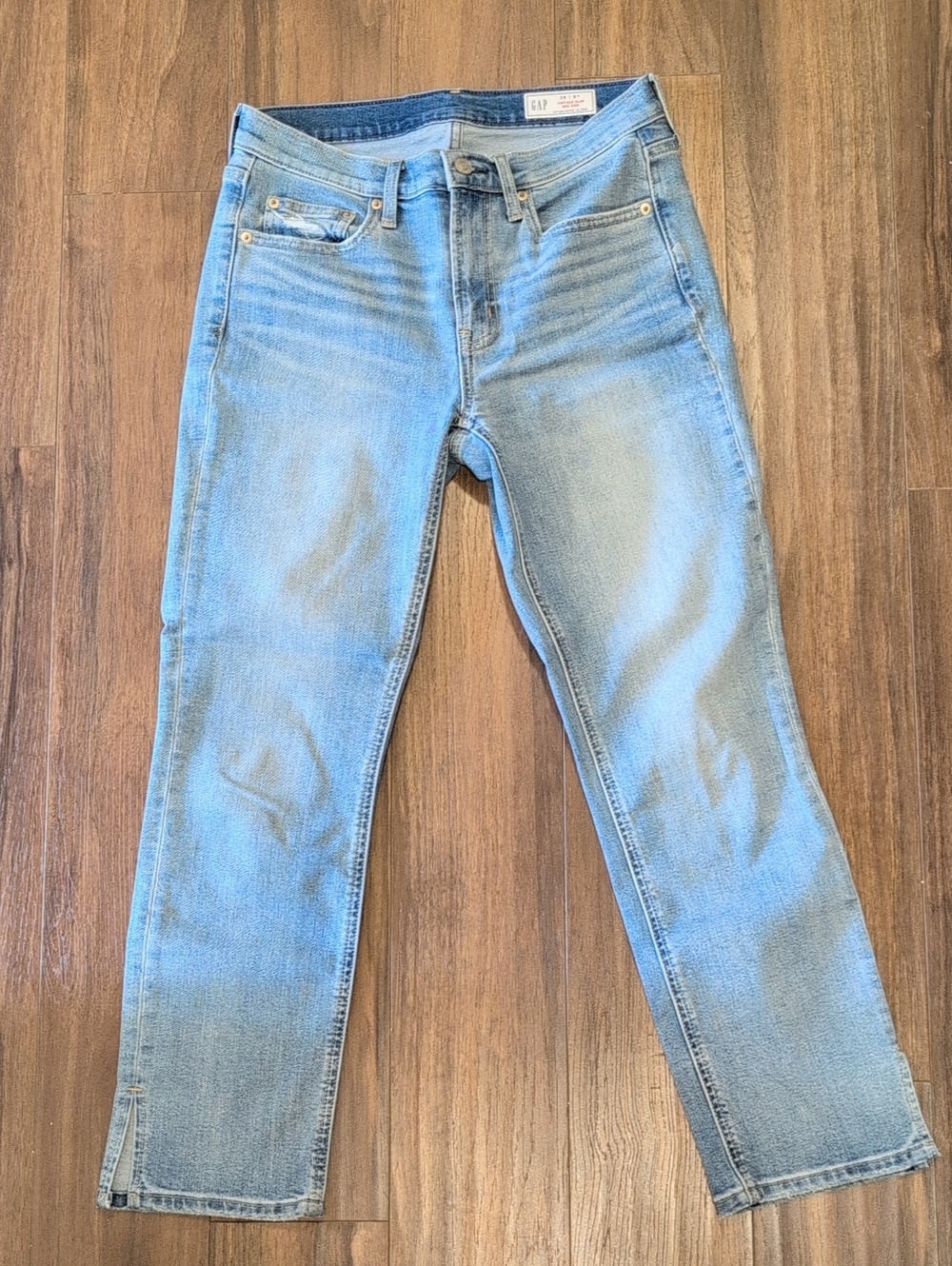 GAP Vintage  Slim Mid Rise Women's Light Blue Straight Leg Jeans